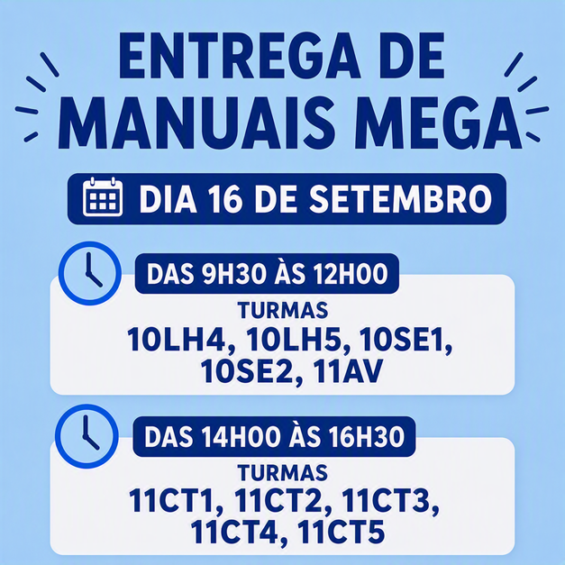 entrega manuais escolares 16set2026