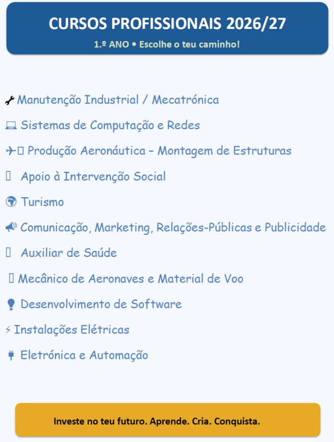 Oferta educativa 2026 2027 1ºanoCP